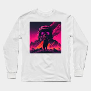 Synthwave apocalypse Long Sleeve T-Shirt